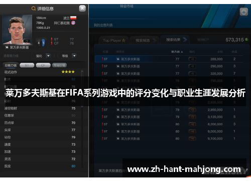 莱万多夫斯基在FIFA系列游戏中的评分变化与职业生涯发展分析